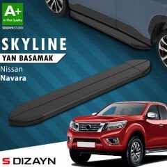 S-Dizayn Nissan Navara 3 Skyline Siyah Yan Basamak 203 Cm 2015 Üzeri A+ Kalite