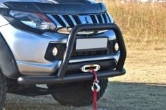 Mitsubishi L200 Uyumlu Ön Tampon Koruma Demiri Siyah 2007-2021 Pst15 Parça