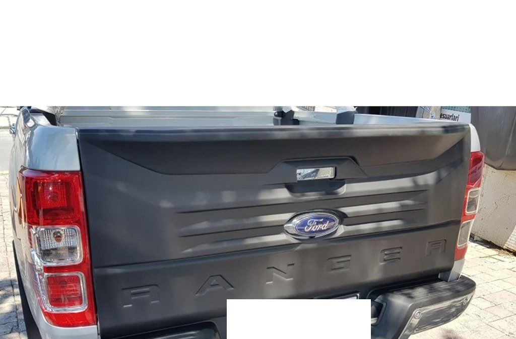 Ford Ranger Uyumlu T6 Bagaj Kapağı Kaplama Ranger Yazılı Mat Siyah