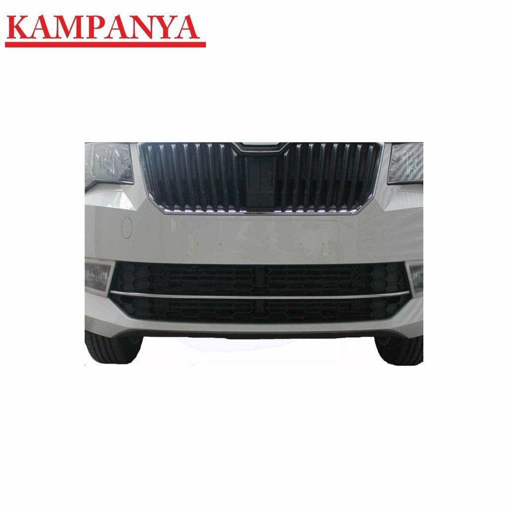 Skoda Super Uyumlu B8 Krom Ön Tampon Çıtası 2015-2019