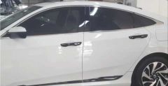 Honda Civic Uyumlu Fc5 2016-2020 Kapı Direk Kaplama Piano Black