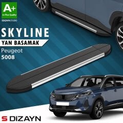 S-Dizayn Peugeot 5008 2 Skyline Krom Yan Basamak 203 Cm 2017-2023 A+ Kalite