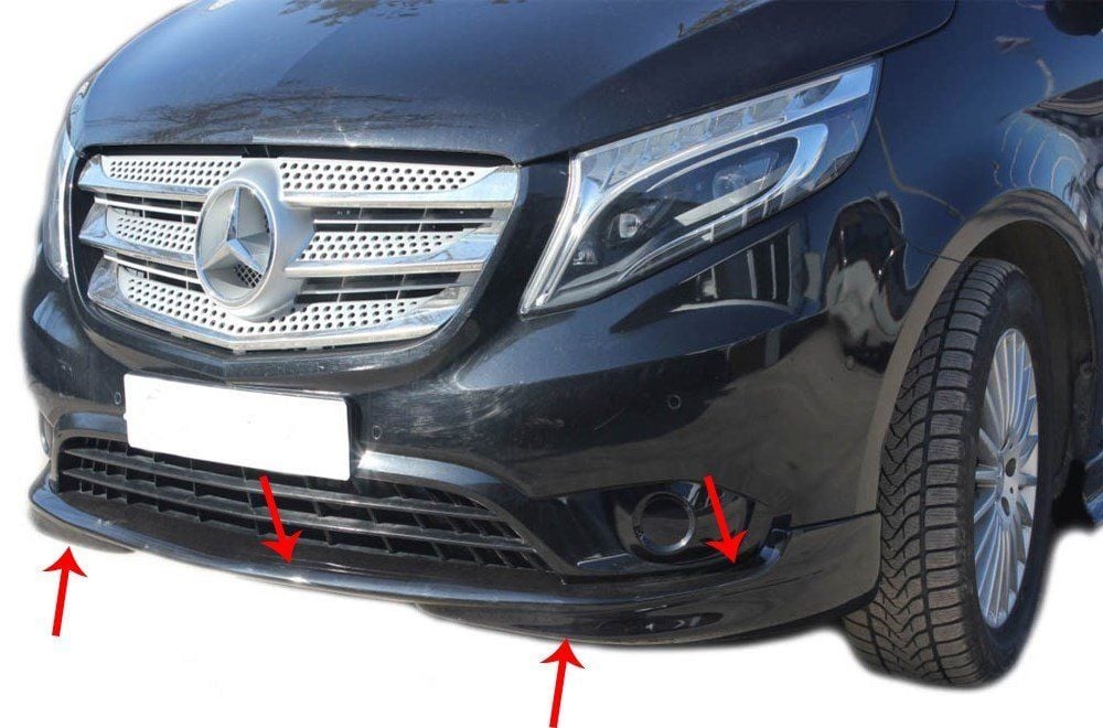 Mercedes Vito Uyumlu Ön Tampon Altı Fiber 2015 Ve Sonrası