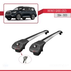 Infiniti QX80 Z62 2014-2023 Arası ile uyumlu ACE-1 Ara Atkı Tavan Barı GRİ