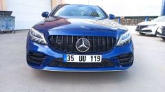 W205 2019+ Sis Uyumlu Kasları 4 Parça (Sis Bıçakları) (Piano Black)