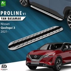S-Dizayn Nissan Qashqai 3 OEM Still Pro V2 Aluminyum Yan Basamak 173 Cm 2021 Üzeri