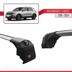 Volkswagen T-CROSS (C11) 2019 ve Sonrası ile uyumlu ACE-2 Ara Atkı Tavan Barı GRİ