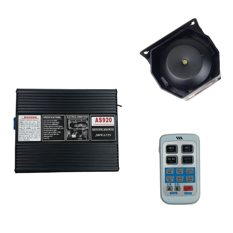 Mikrofonlu Metal Siren Uzaktan Kumandalı /Sssr45-1