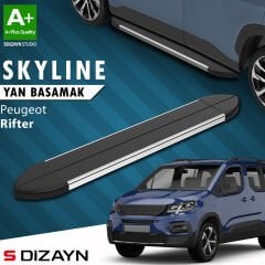 S-Dizayn Peugeot Rifter Skyline Krom Yan Basamak 203 Cm 2019-2023 A+ Kalite