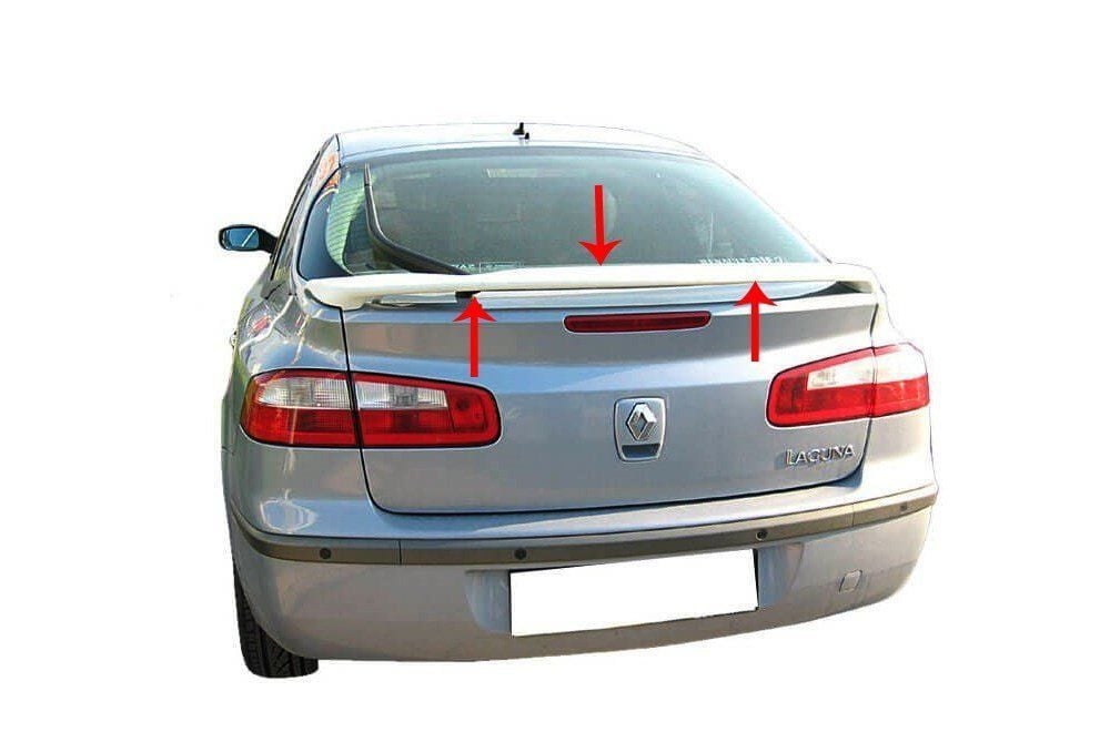 Renault Laguna Uyumlu 2 Spoiler Bagaj Yüksek (Işıksız) Fiber 2003-2007