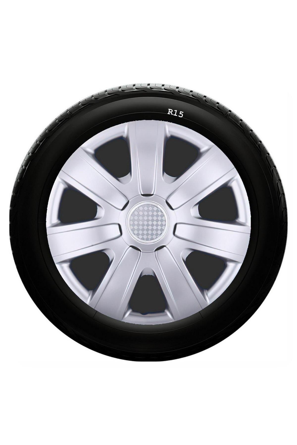 Dacia Uyumlu 15 Inç Kırılmaz SKS Jant Kapağı 1 Takım 4 Adet No:325