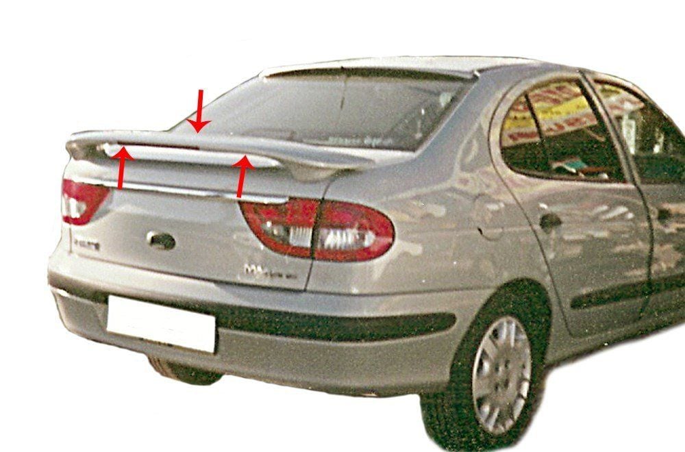 Renault Megane Uyumlu 1 Spoiler Bagaj Yüksek (Işıklı) Fiber 1995-2002