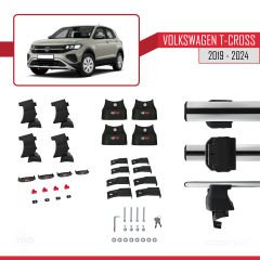 Volkswagen T-Cross 2019 ve Sonrası ile uyumlu ACE-4 Ara Atkı Tavan Barı GRİ