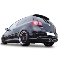 Volkswagen Golf Uyumlu 5 (2003-2009) R32 Arka Tampon Eki - Difüzör (Plastik)