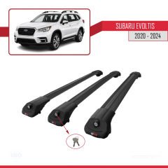 Subaru Evoltis 2020 ve Sonrası ile uyumlu ACE-1 Ara Atkı Tavan Barı SİYAH 3 ADET BAR