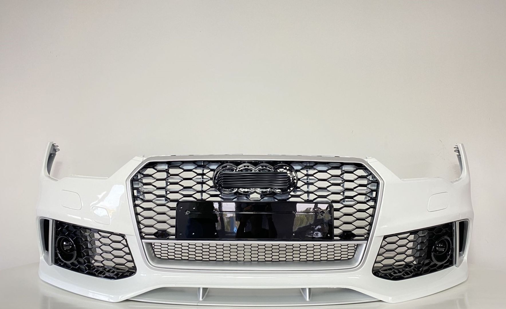 Audi A7 Uyumlu 2015-2017 Rs7 Krom Çerçeve Ön Tampon Panjur Seti