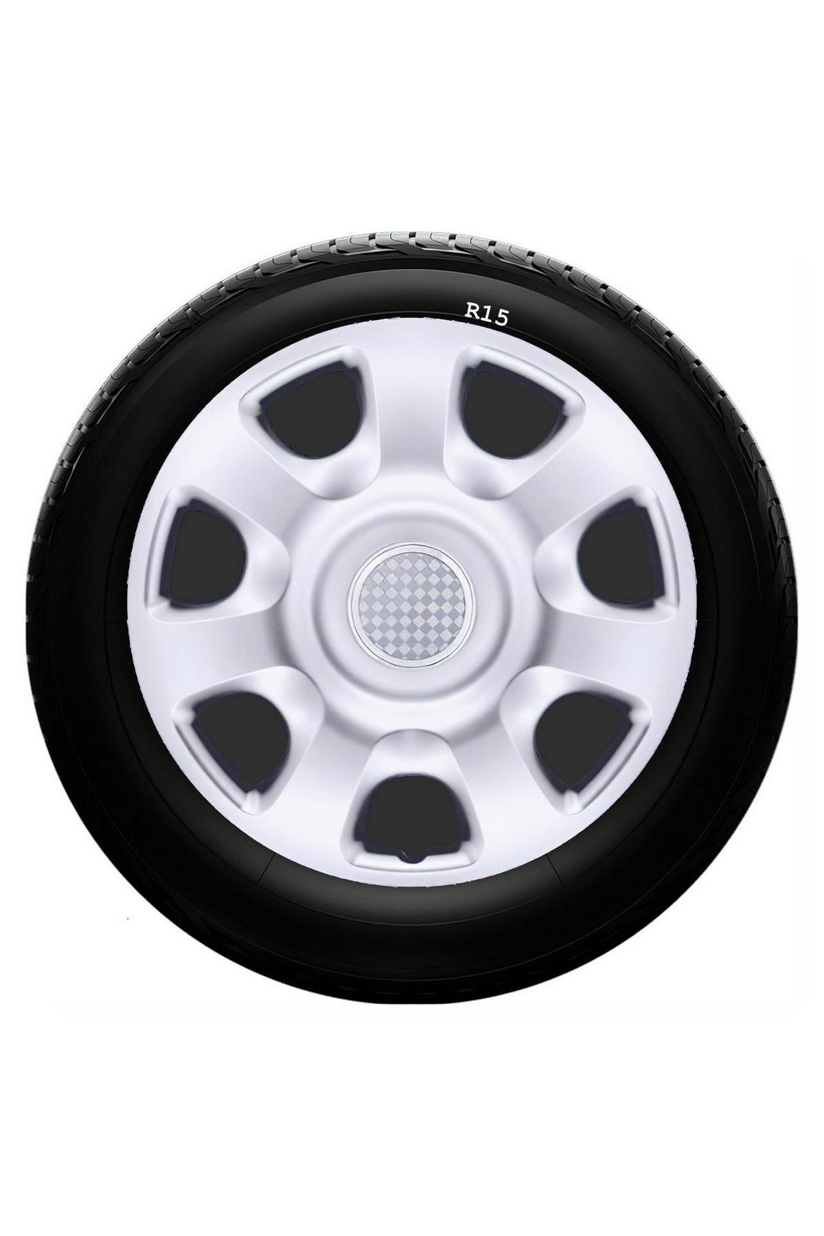 Dacia Uyumlu 15 Inç Kırılmaz SKS Jant Kapağı 1 Takım 4 Adet No:336