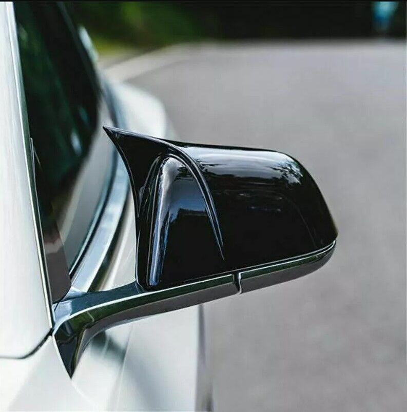 Tesla Y Uyumlu Batman Yarasa Ayna Kapağı (Parlak Siyah)