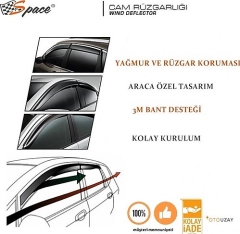 Space Cam Rüzgarlığı 1.2mm Kia/Ceed 2008-2010 4'lüSet / CARU376