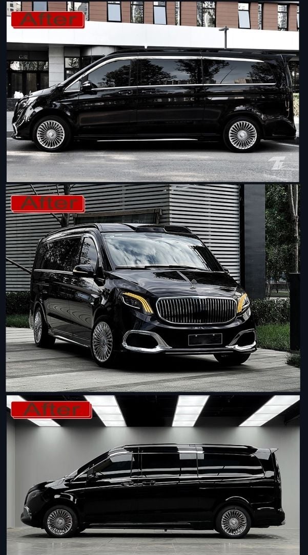Mercedes W447 Uyumlu Vito Aero Kit (Tavan Rayı-Spoiler-Moon Vızoru)