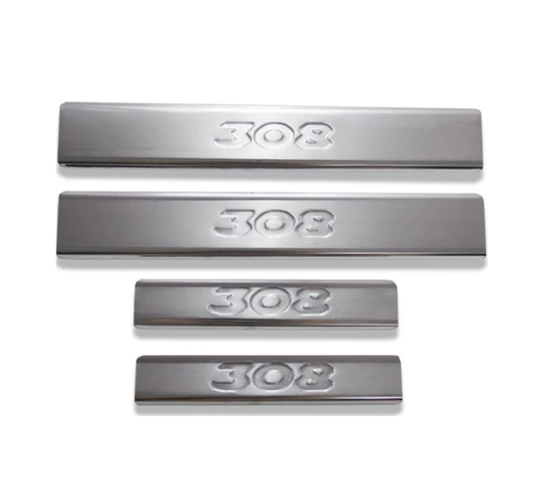 Peugeot Uyumlu 308 2007-2013 Kapı Eşiği Paslanmaz Çelik