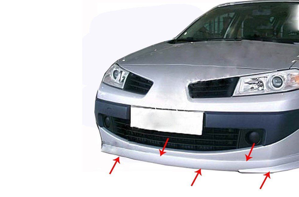 Renault Megane Uyumlu 2 Ön Tampon Altı (Facelift) Fiber 2003-2008