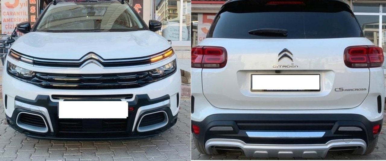 Citroen C5 Uyumlu Aircross 2019 Sonrası Ön Arka Tampon Koruması