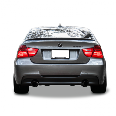 Bmw E90 Uyumlu (2004-2011) 3,35 Sağ - Sol Tek Çıkış Difüzör (Parlak Siyah)