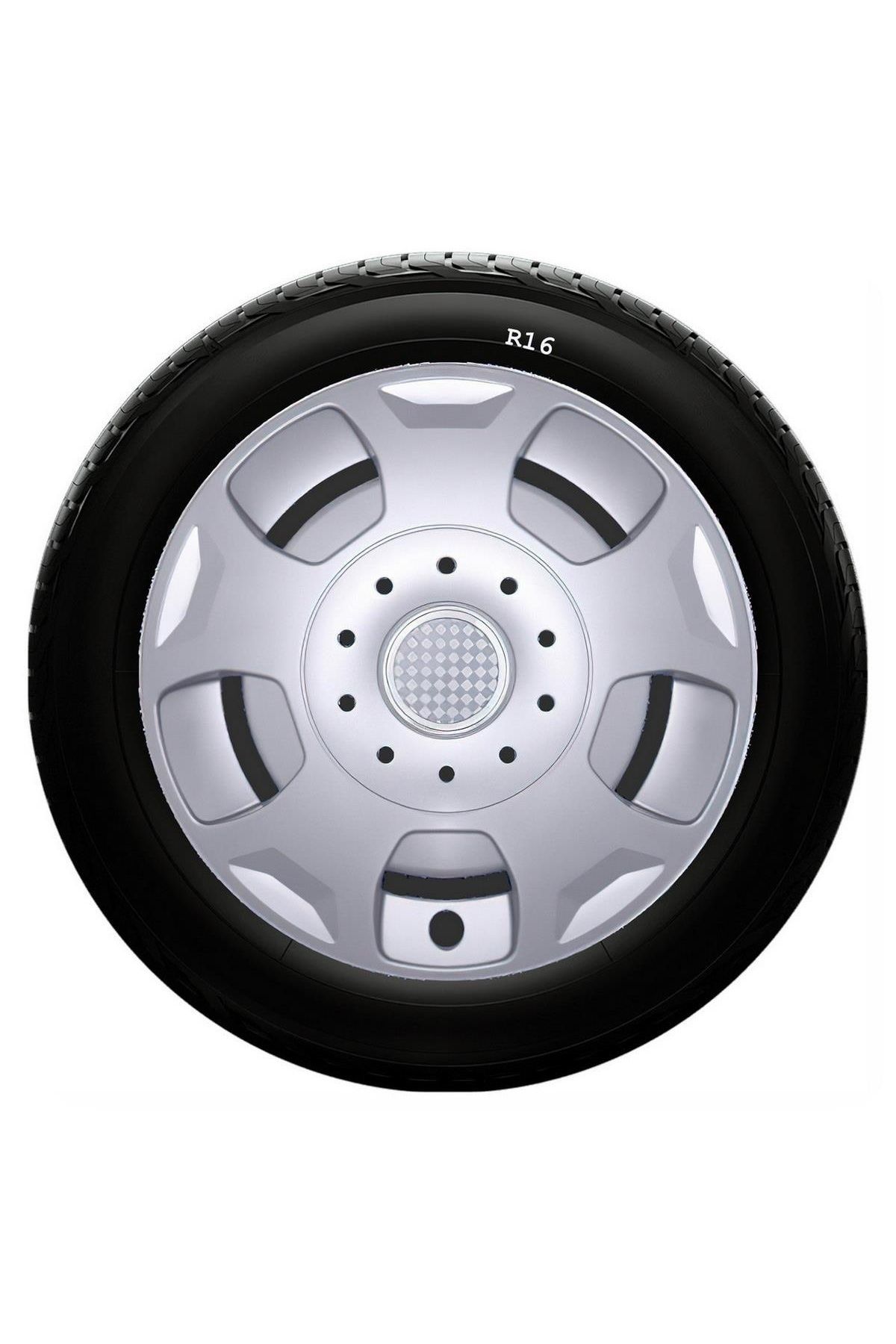 Dacia Uyumlu 16 Inc Kırılmaz SKS Jant Kapağı 1 Takım 4 Adet No:404