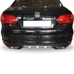 Volkswagen Jetta Uyumlu (2010-2017) Egzoz Görünümlü Universal Difüzör (Plastik)