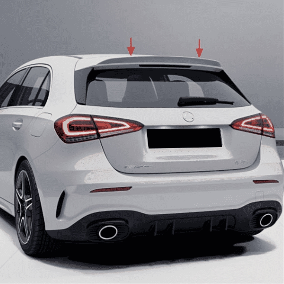 Mercedes W177 Uyumlu A Serisi Spoiler - Piano Black (Parlak Siyah)
