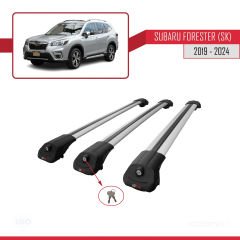 Subaru Forester (SK) 2019 ve Sonrası ile uyumlu ACE-1 Ara Atkı Tavan Barı GRİ 3 ADET BAR