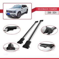 Volkswagen Teramont 2018 ve Sonrası ile Uyumlu FLY Model Ara Atkı Tavan Barı GRİ