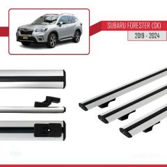 Subaru Forester (SK) 2019 ve Sonrası ile uyumlu Basic Model Ara Atkı Tavan Barı GRİ 3 ADET