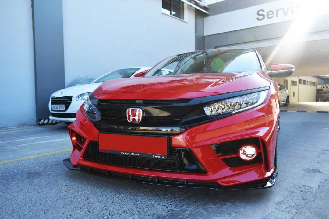 Honda Civic Uyumlu Fc5 2016-2020 Ön Logo Kırmızı
