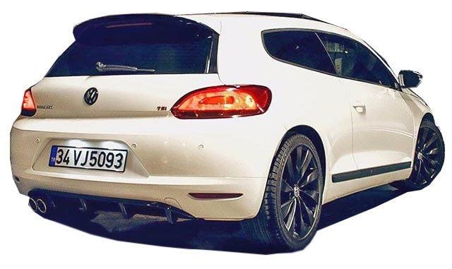 Volkswagen Scirocco Uyumlu (2009-2014) Arka Tampon Eki - Difüzör (Plastik)