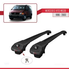 Mercedes Vito (W638) 1996-2003 Arası ile uyumlu ACE-1 Ara Atkı Tavan Barı SİYAH