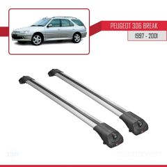 Peugeot 306 Estate 1997-2001 Arası ile uyumlu ACE-1 Ara Atkı Tavan Barı GRİ