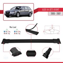 Audi A4 (B7) Avant 2005-2007 Arası ile uyumlu FLY Model Ara Atkı Tavan Barı SİYAH 3 ADET BAR