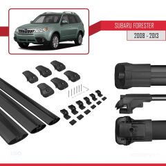 Subaru Forester 2008-2013 Arası ile uyumlu ACE-1 Ara Atkı Tavan Barı SİYAH 3 ADET BAR
