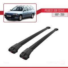 Peugeot 306 Estate 1997-2001 Arası ile uyumlu ACE-1 Ara Atkı Tavan Barı SİYAH