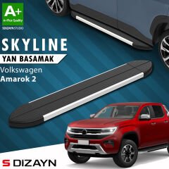 S-Dizayn VW Amarok 2 Skyline Aluminyum Yan Basamak 203 Cm 2023 Üzeri A+ Kalite