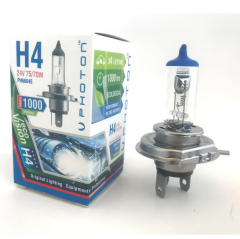 H4 24V Uyumlu 75/70W Eco 0,3 Fazla Işık