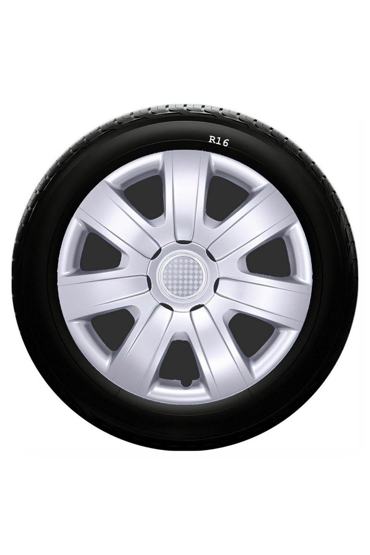 Dacia Uyumlu 16 Inç Kırılmaz SKS Jant Kapağı 1 Takım 4 Adet No:415