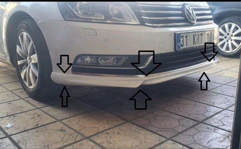 Volkswagen Passat Uyumlu CC Ön Tampon Eki Abt Model Parça