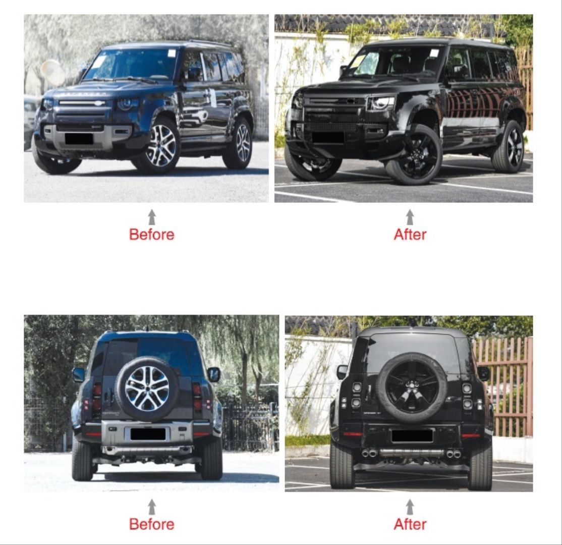 Defender 2020+ Uyumlu İçin Black Edition Body Kit (Full Set) Parça