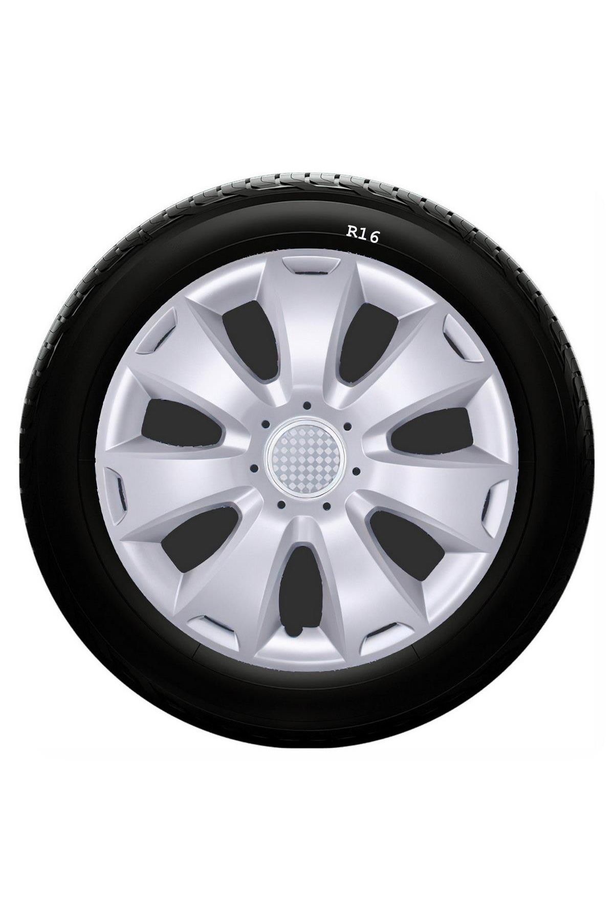 Dacia Uyumlu 16 Inç Kırılmaz SKS Jant Kapağı 1 Takım 4 Adet No:417