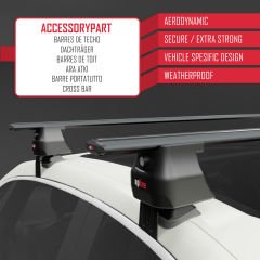 Jaguar E-Pace (X540) 2017 ve Sonrası ile uyumlu ACE-4 Ara Atkı Tavan Barı SİYAH