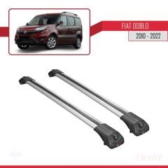 Fiat Doblo 2010-2022 Arası ile uyumlu ACE-1 Ara Atkı Tavan Barı GRİ