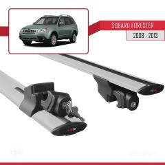 Subaru Forester 2008-2013 Arası ile uyumlu HOOK Model Anahtar Kilitli Ara Atkı Tavan Barı GRİ